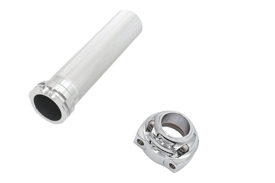 Ultima Dual Cable Twist Grip Assembly Chrome