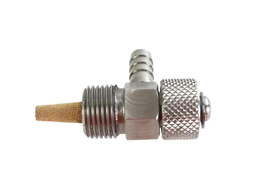 Stainless Steel 90 Rotary Petcock 3/8 inch