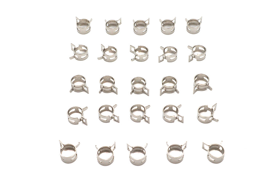 Nickel Plated Oil Line Hose Clamp