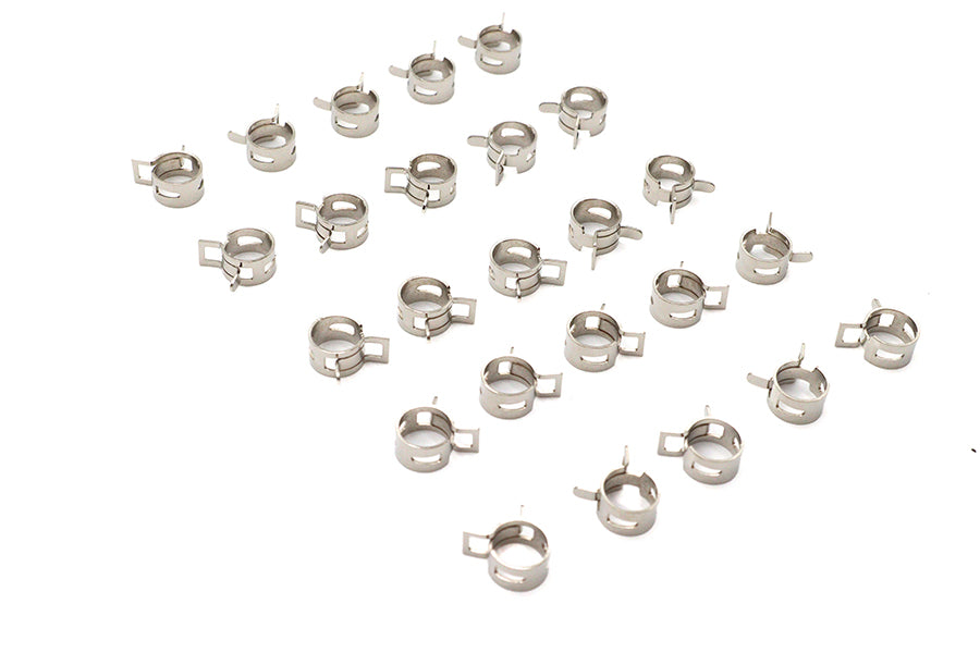 Nickel Plated Oil Line Hose Clamp