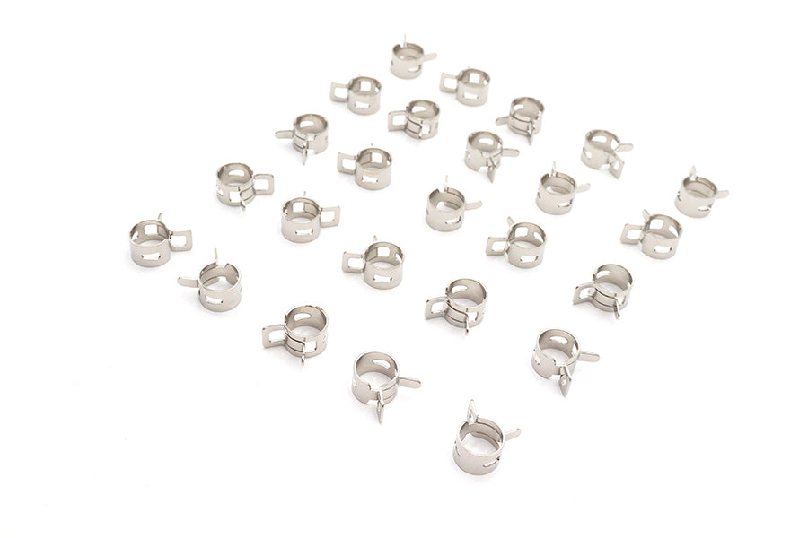 Nickel Plated Oil Line Hose Clamp