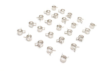 Load image into Gallery viewer, Nickel Plated Oil Line Hose Clamp