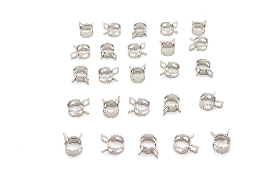Nickel Plated Oil Line Hose Clamp