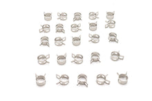 Load image into Gallery viewer, Nickel Plated Oil Line Hose Clamp