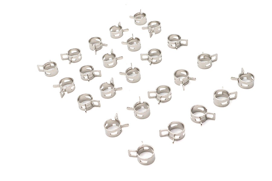 Nickel Plated Oil Line Hose Clamp