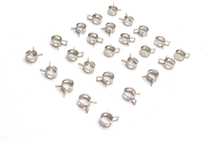 Nickel Plated Oil Line Hose Clamp