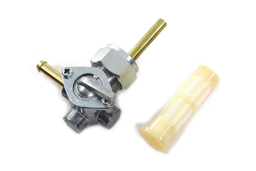 Alloy Petcock with Nut and 90 Left Outlet