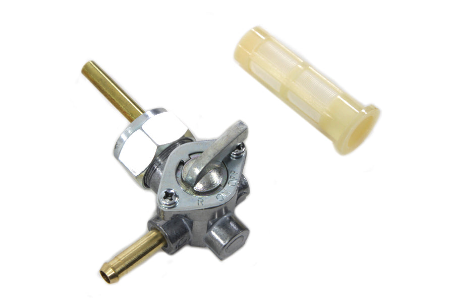 Alloy Petcock with Nut and 90 Left Outlet
