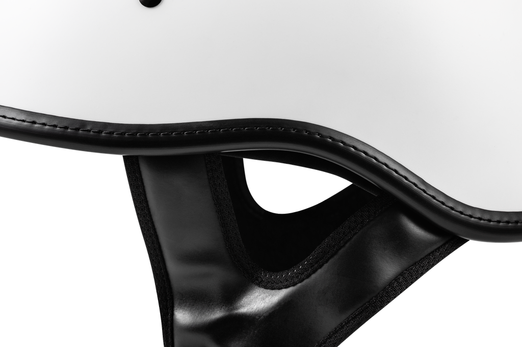 .357 Solid Half Helmet Matte White Sm