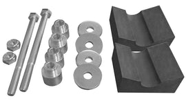 C&A Ski Mount Kit A/C with skis, carbide runners, and mounting components for skiing equipment.