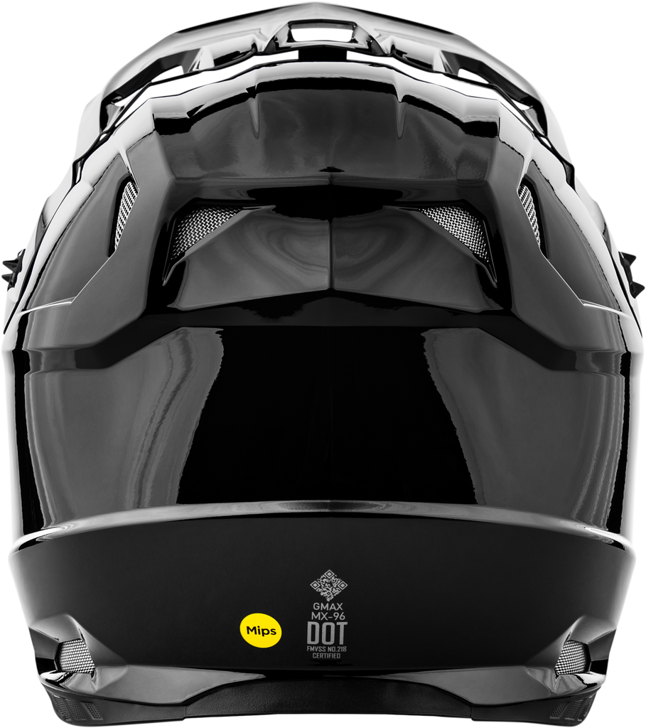 Mx 96 Solid Helmets Black Lg