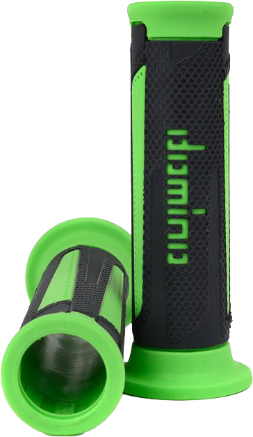 A350 Turismo Grips Anthracite/Green Pair