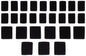 Knee Brace Velcro Set (Black)
