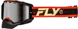 Fly Racing Zone Snow Goggle Blk/Red/Cream W/Red Mirror/Amber Lens 37-50282