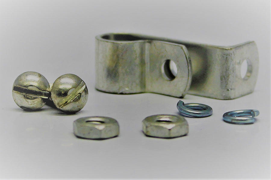 Front Wheel Brake Cable Tube Clamp Cadmium Plated
