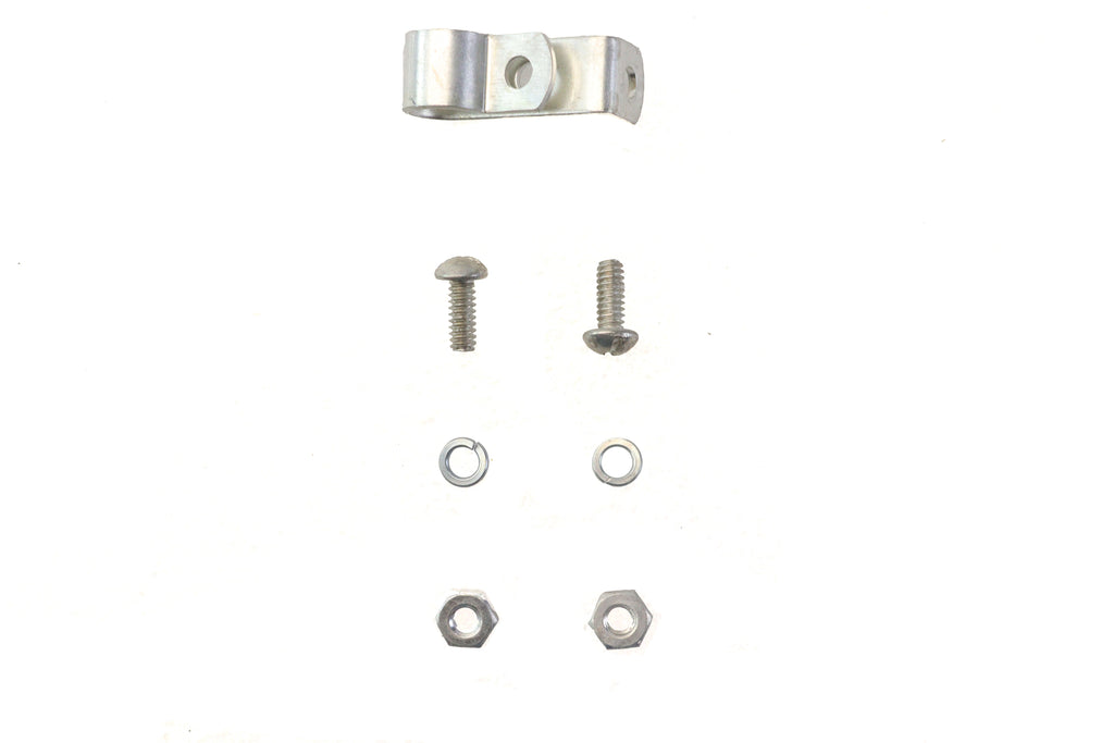 Front Wheel Brake Cable Tube Clamp Cadmium Plated