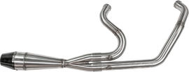 SAWICKI 2in1 M8 Softail Shorty Pipe brushed stainless steel motorcycle exhaust system