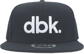 DBK Basic 4fifty charcoal snapback hat showing adjustable strap and flat brim, stylish headgear for casual wear
