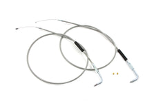 Load image into Gallery viewer, 47-1/2 inch Stainless Steel Throttle and Idle Cable Set