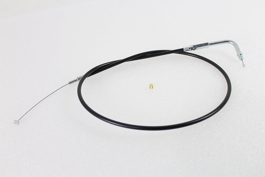 Black Throttle Cable with 38 inch Casing and 90 Elbow Fitti