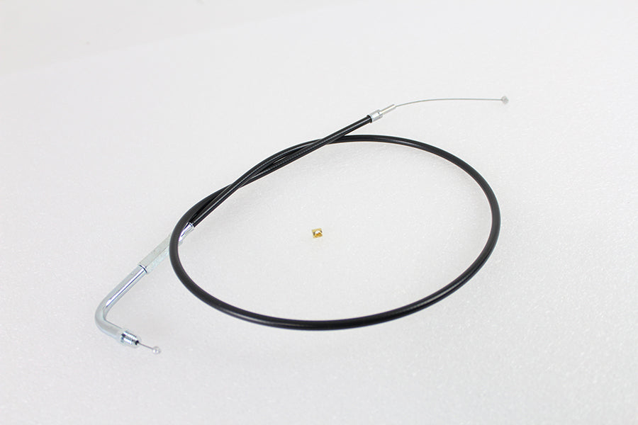 Black Throttle Cable with 38 inch Casing and 90 Elbow Fitti