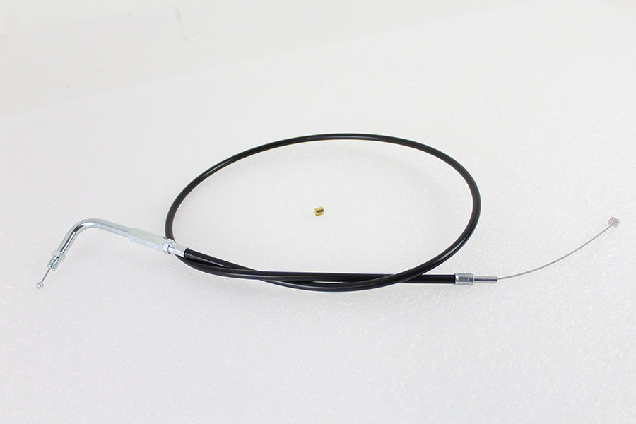 Black Throttle Cable with 38 inch Casing and 90 Elbow Fitti