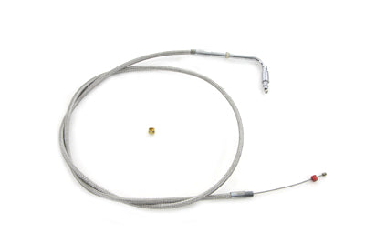 Braided Stainless Steel Idle Cable with 39 inch Casing