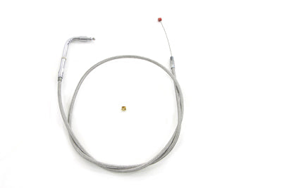 Braided Stainless Steel Idle Cable with 39 inch Casing