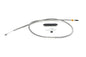 58.5 inch Braided Stainless Steel Clutch Cable