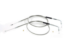 Load image into Gallery viewer, Stainless Steel Throttle and Idle Cable Set