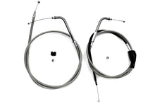 Load image into Gallery viewer, 46 inch Stainless Steel Throttle and Idle Cable Set