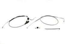 Load image into Gallery viewer, 43 inch Stainless Steel Throttle and Idle Cable Set Clear Co