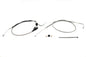 43 inch Stainless Steel Throttle and Idle Cable Set Clear Co