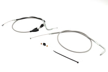 Load image into Gallery viewer, 43 inch Stainless Steel Throttle and Idle Cable Set Clear Co