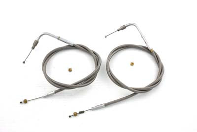 42 inch Stainless Steel Throttle and Idle Cable Set