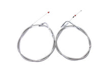 Load image into Gallery viewer, 43.875 inch Stainless Steel Throttle and Idle Cable Set