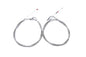 43.875 inch Stainless Steel Throttle and Idle Cable Set