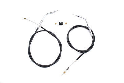 Black Throttle and Idle Cable Set with 44.81 inch Casing
