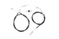 Black Throttle and Idle Cable Set with 44.81 inch Casing