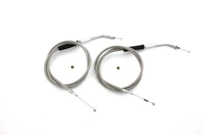 Stainless Steel Throttle and Idle Cable Set with 45.83 inch