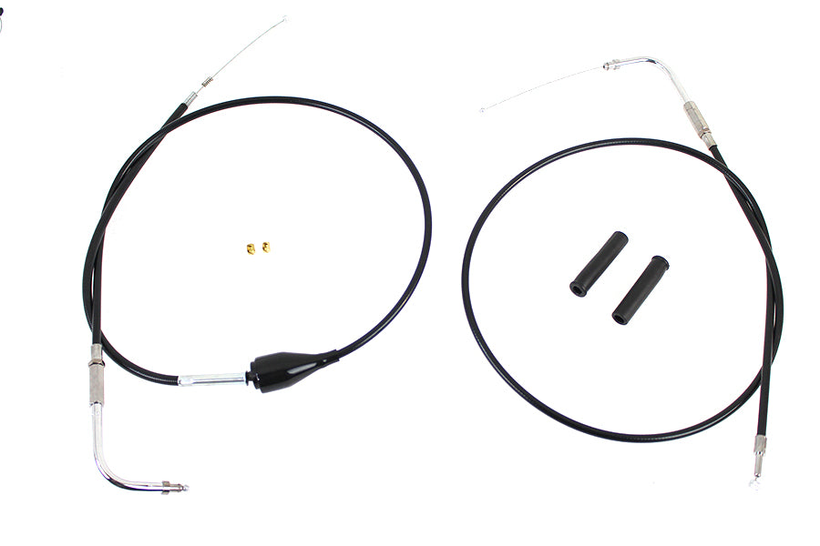 43 inch Stainless Steel Throttle and Idle Cable Set Black Co