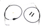 43 inch Stainless Steel Throttle and Idle Cable Set Black Co