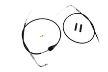 Load image into Gallery viewer, 43 inch Stainless Steel Throttle and Idle Cable Set Black Co