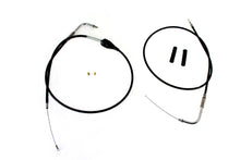 Load image into Gallery viewer, 43 inch Stainless Steel Throttle and Idle Cable Set Black Co