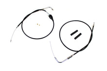 Load image into Gallery viewer, 43 inch Stainless Steel Throttle and Idle Cable Set Black Co