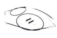 Load image into Gallery viewer, Stainless Steel Throttle and Idle Cable Set Black Coat +8 in