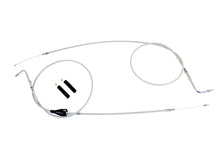 Load image into Gallery viewer, Stainless Steel Throttle and Idle Cable Set Clear Coat +8 in