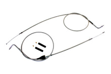 Load image into Gallery viewer, Stainless Steel Throttle and Idle Cable Set Clear Coat +8 in