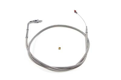42.875 inch Braided Stainless Steel Idle Cable