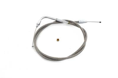 Braided Stainless Steel Throttle Cable with 38.50 inch Casin